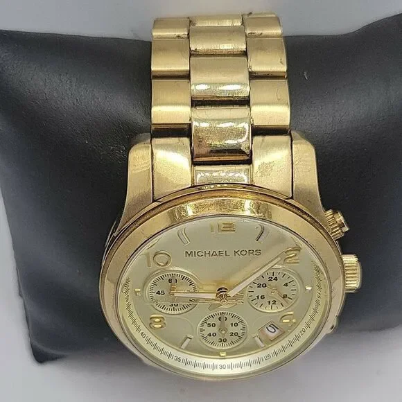 Michael Kors Runway MK5055 Women Stainless Steel Analog Quartz Dial Watch BC831 - Picture 4 of 10